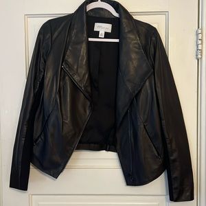 Nordstrom Medium Black Leather Jacket